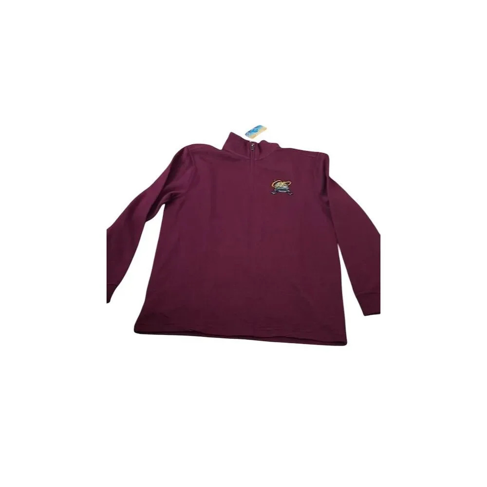 Cutter & Buck Men's M Burgundy Quarter Zip Pullover Sweater GP Logo
147 - Picture 2 of 6